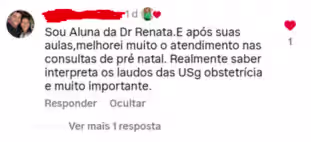 Depoimento de aluna sobre o curso da Dra. Renata Teixeira