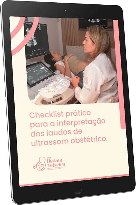 Checklist aberto em um tablet